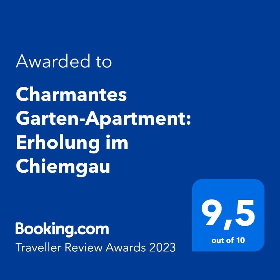 Charmantes Garten-Apartment: Erholung Im Chiemgau 安特沃森 外观 照片